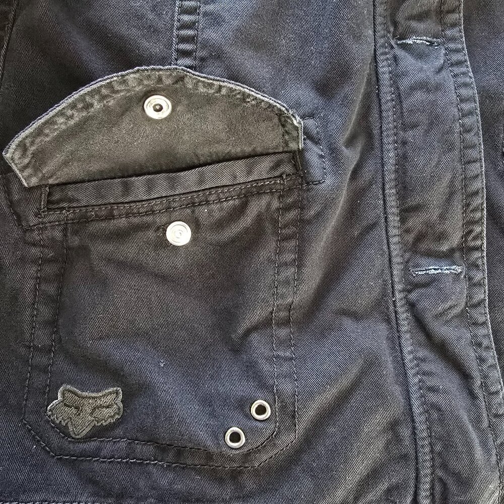 Fox Riders Company Black Utility Streetwear Jacket Medium - Picture 10 of 15